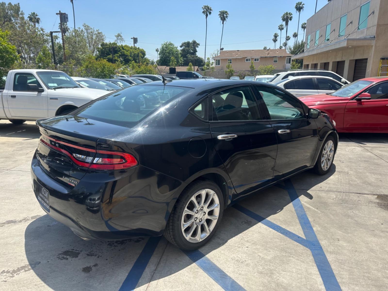 2013 Black Metallic /BLACK Dodge Dart LIMITED (1C3CDFCH4DD) with an 1.4L L4 DOHC 16V TURBO engine, 5-Speed Automatic transmission, located at 30 S. Berkeley Avenue, Pasadena, CA, 91107, (626) 248-7567, 34.145447, -118.109398 - Photo #5
